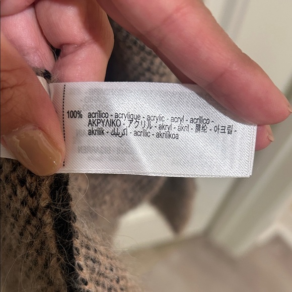 Zara Animal Print Cardigan - Brown and Black - Picture 5 of 6